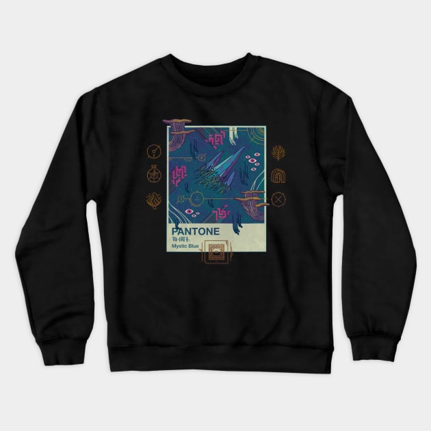 Mystic Blue Crewneck Sweatshirt by againstbound